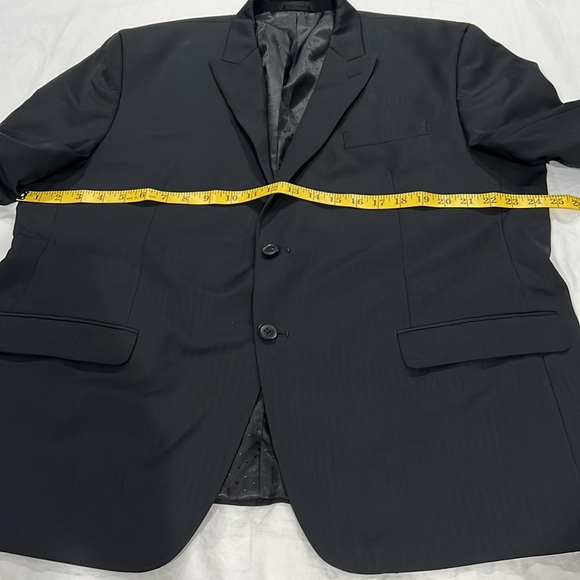 Men’s Collection by Michael Strahan Black Suit Jacket Size 50R, Pre-Owned - Picture 4 of 8